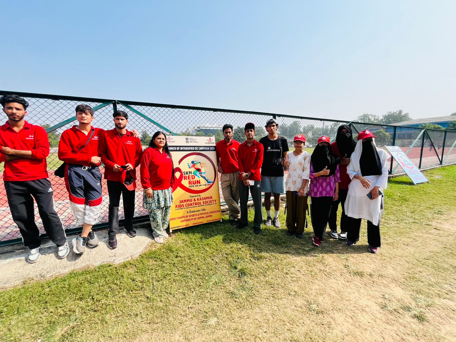 'Red Run Participation of 5km and walkathon of 2km.'