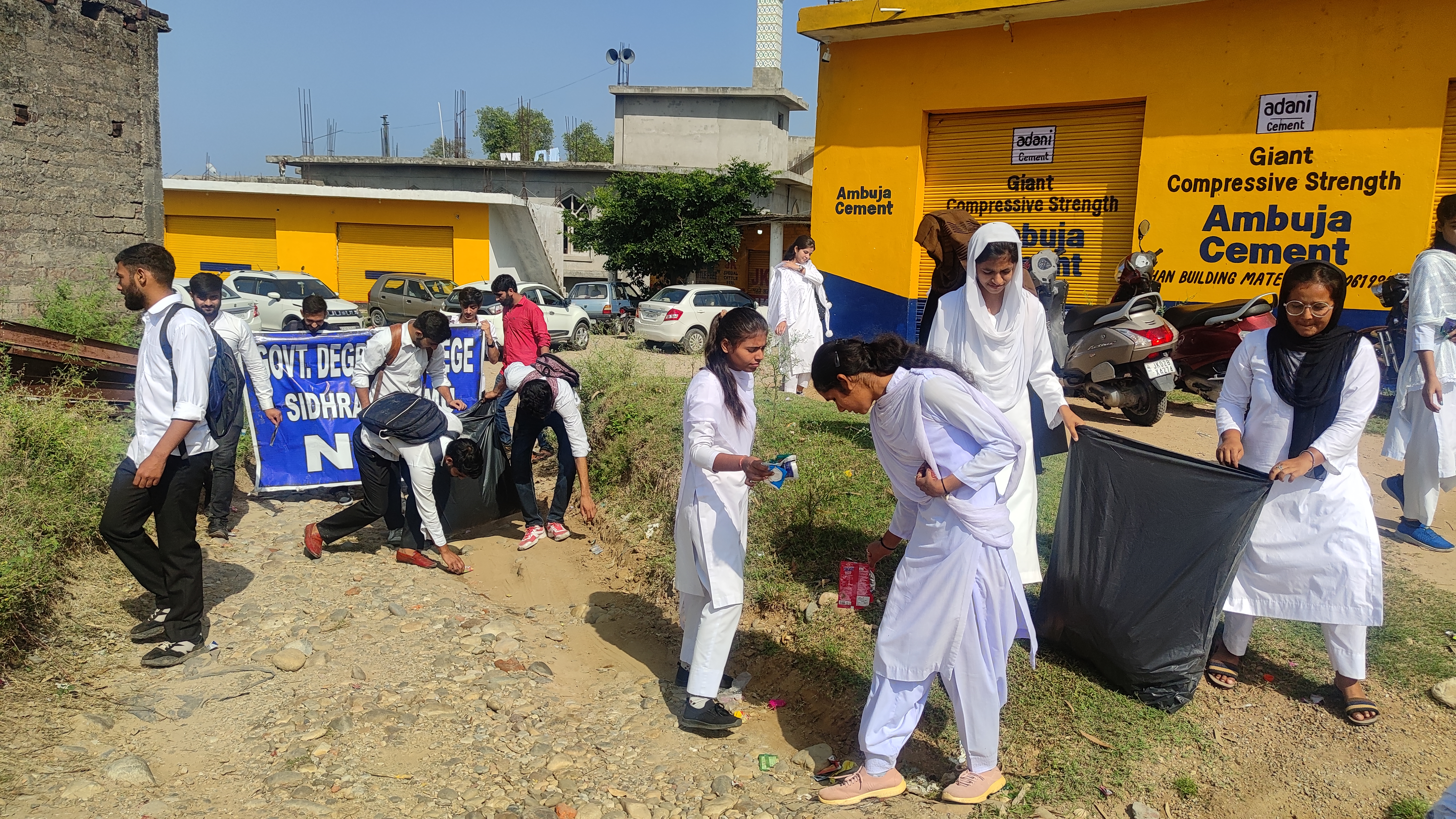 NSS Unit GDC Sidhra organized Cleanliness Drive as a part of ' Swachta Hi Seva' Campaign
